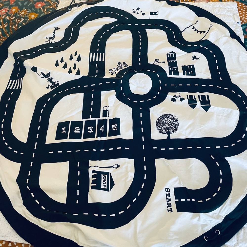 Toy Storage Bag. Canvas. Roadmap. - Picture 1 of 7